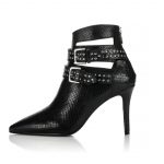 Black Leather ankle Boots made in portugal