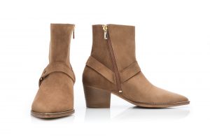 Suede Ankle Boots – Safari